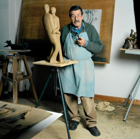 Günter Grass, deutscher Schriftsteller und Künstler